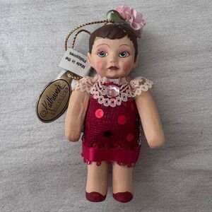Katherine’s Collection 2003 Victorian Doll Vintage Ornament Red Dress